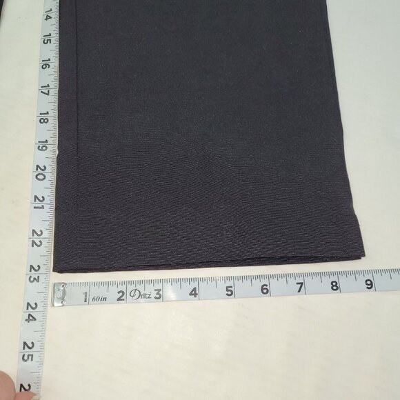 Peck & Peck Capri Pant Womens 8 Black Solid Textured Minimalist Capsule Side Zip - Picture 8 of 9